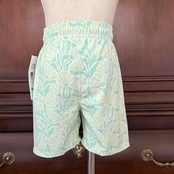 TIDEWATER TOTS Leafy Green Swim Trunks Size 5 NWT - Picture 5 of 6